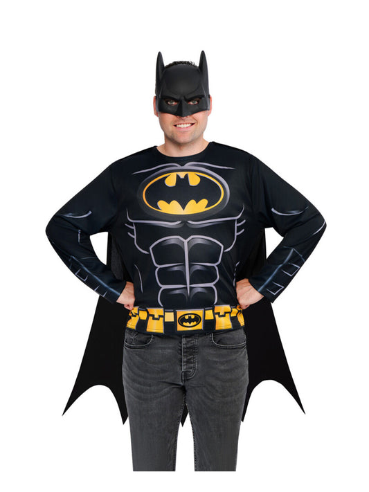 Batman Adult Top, Cape & Mask