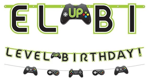 Level Up Jumbo Birthday Banner Kit
