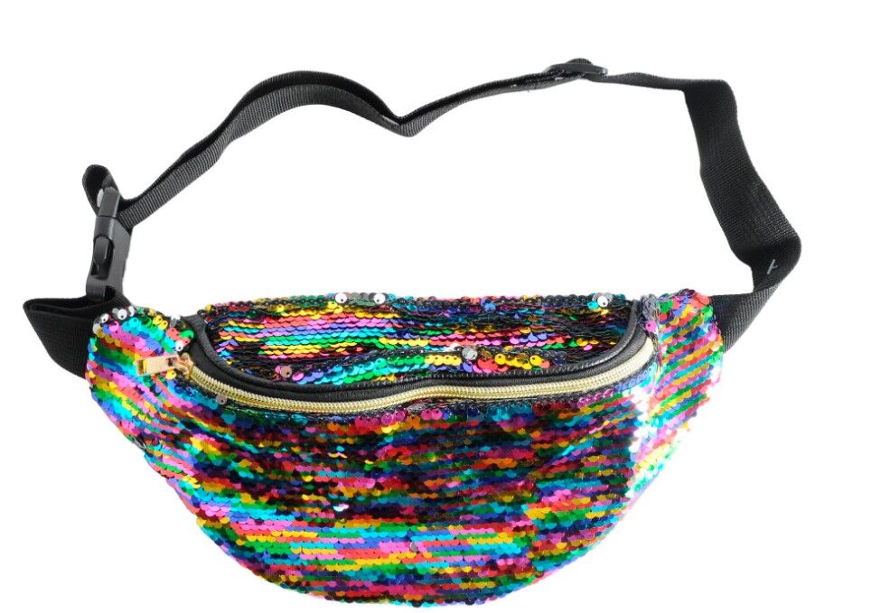 Rainbow Sequin Bum Bag