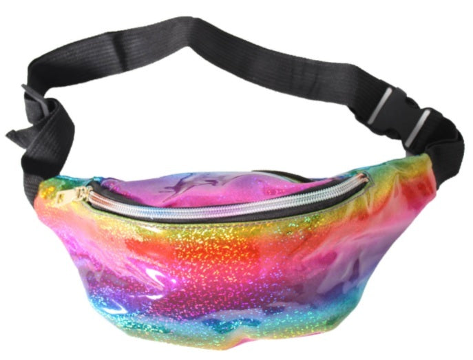 Rainbow Metallic Bum Bag
