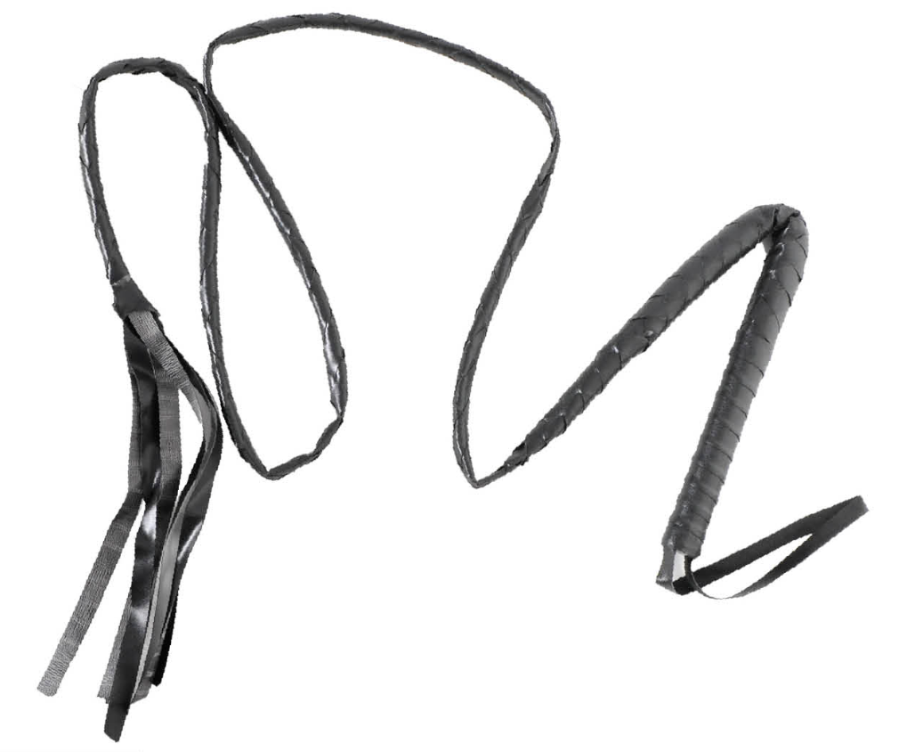 Black Leather-Look Whip