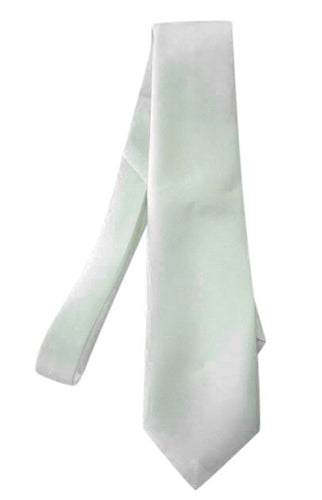 Wide White Gangster Tie