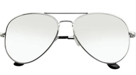 Aviator Glasses - Silver Mirror