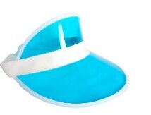 Retro Tennis Visor - Light Blue