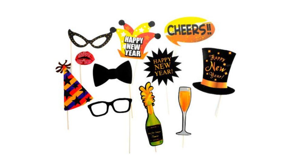 Happy New Year - Photo Booth Props