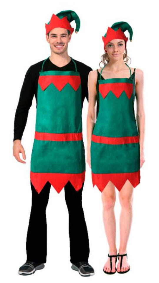 Christmas Helper Elf Hat & Apron Set - One Size
