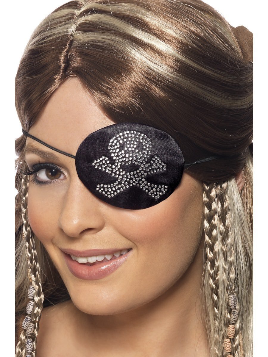 Pirate Eyepatch - Diamonte Skull & Crossbone