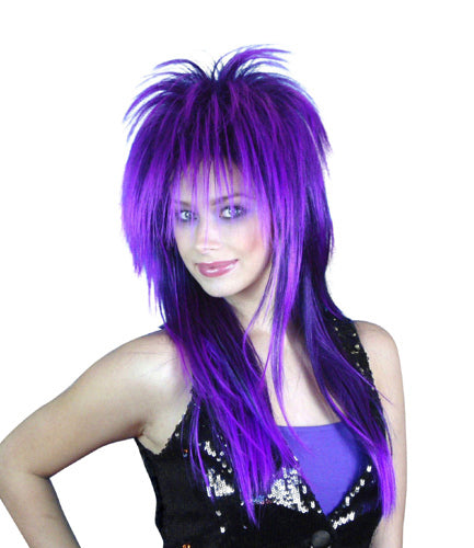 Purple Spikey Vamp Wig