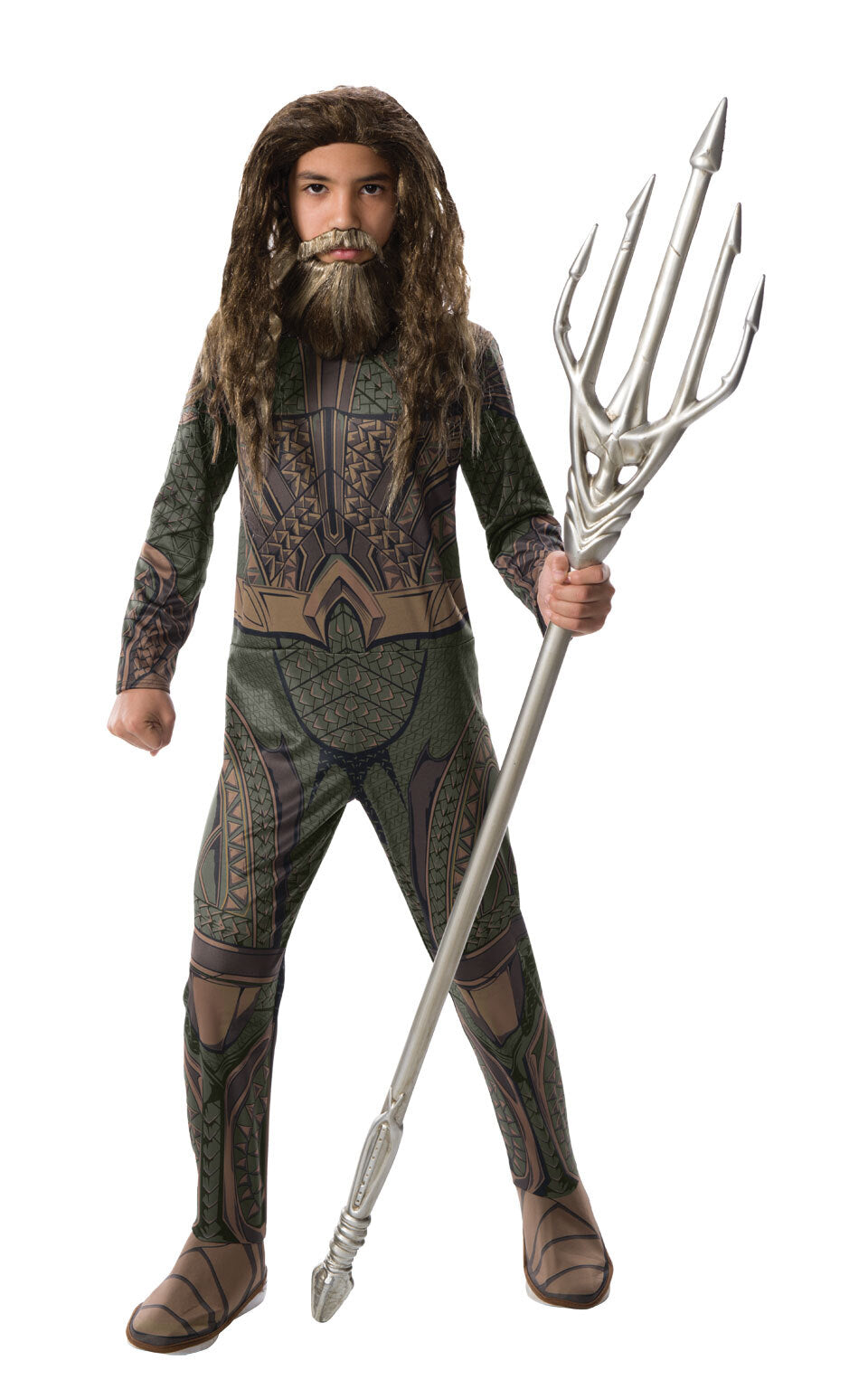 Aquaman Kid's Wig & Beard Set