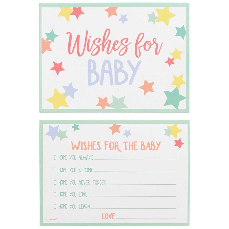 Baby Shower Wishes for Baby Cards - 24 Pk