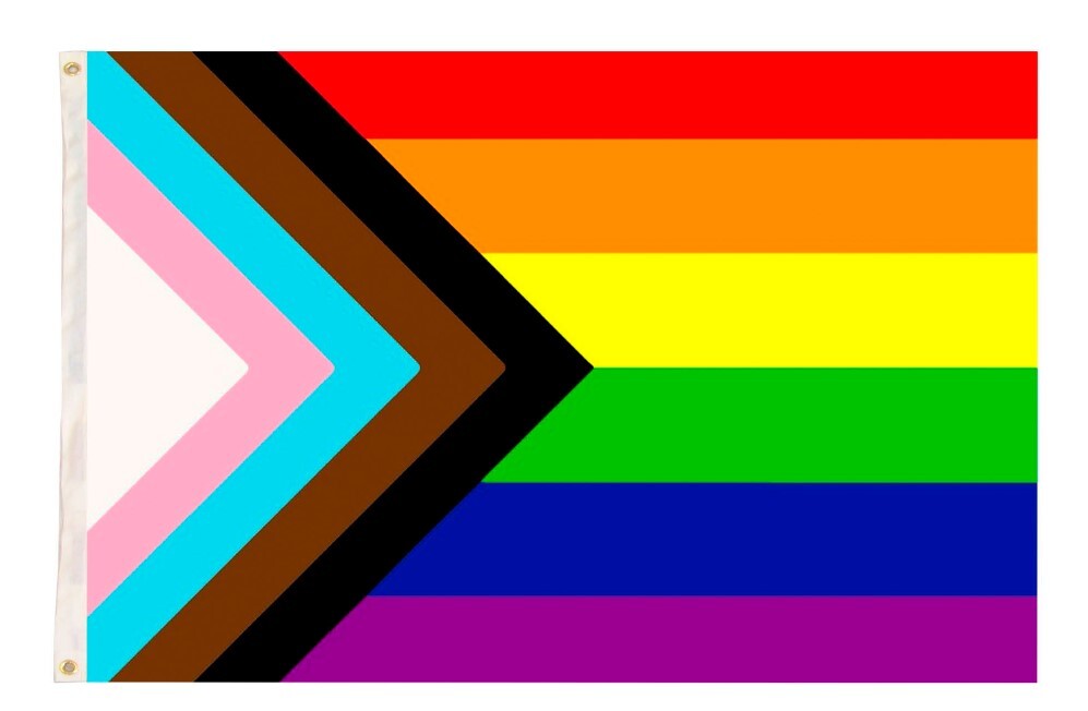 Flag - Rainbow Progress Pride - 1.5m x 90cm
