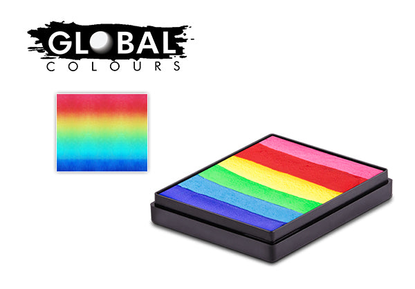 Rainbow Cake Face & Body Paint Palette - Bright Rainbow 50G