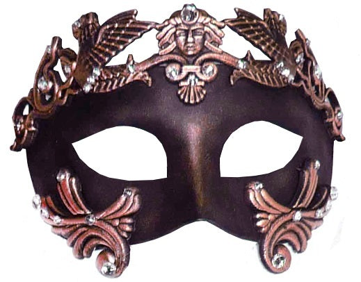 Copper Gold Roman Masquerade Eye Mask