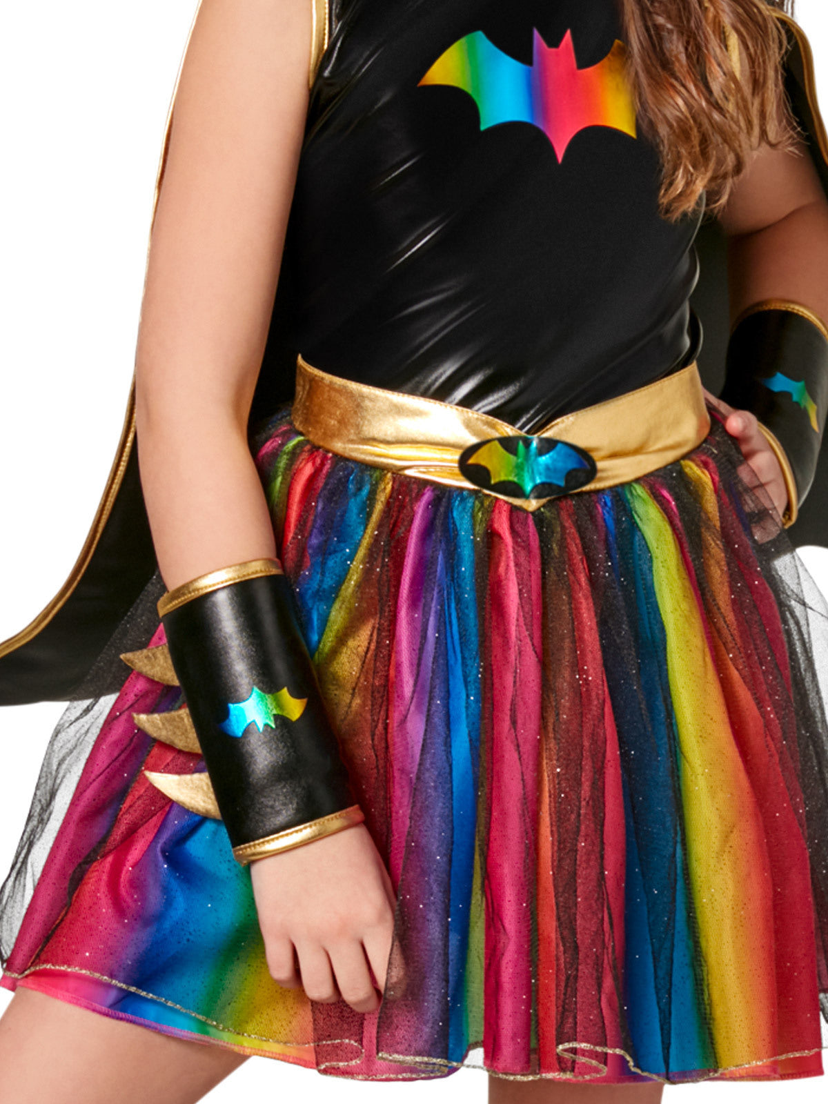 Batgirl Deluxe Rainbow Tutu Kid's Costume