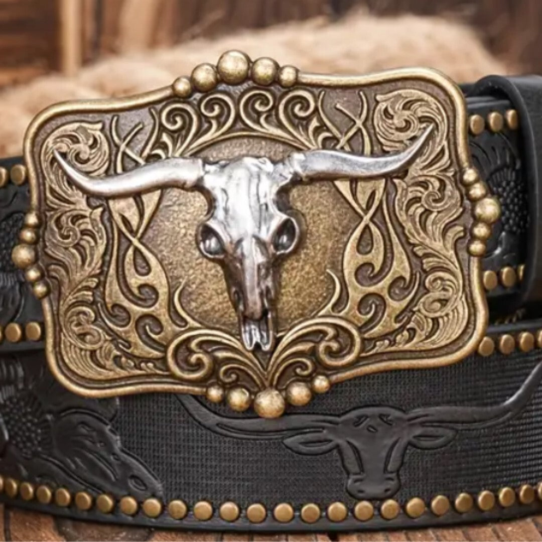 Western Cowboy Belt - Black