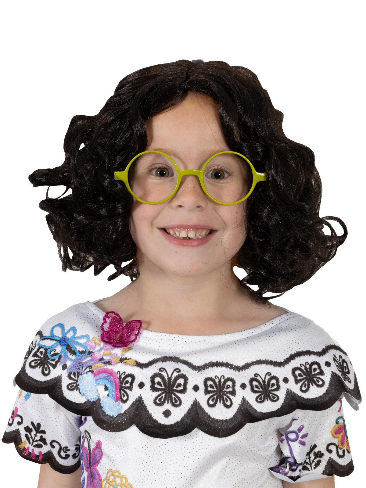 Disney Encanto Mirabel Kid's Wig & Glasses Set