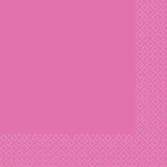 Lunch Napkins 40 Pk 2 PLY - Bright Pink