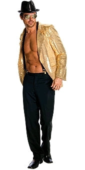 Gold Sequin Jacket Adult Costume