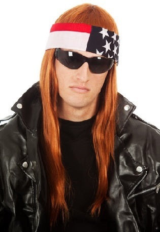 LA Rocker Wig & Bandana