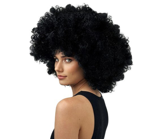 Super Jumbo Black Afro Wig