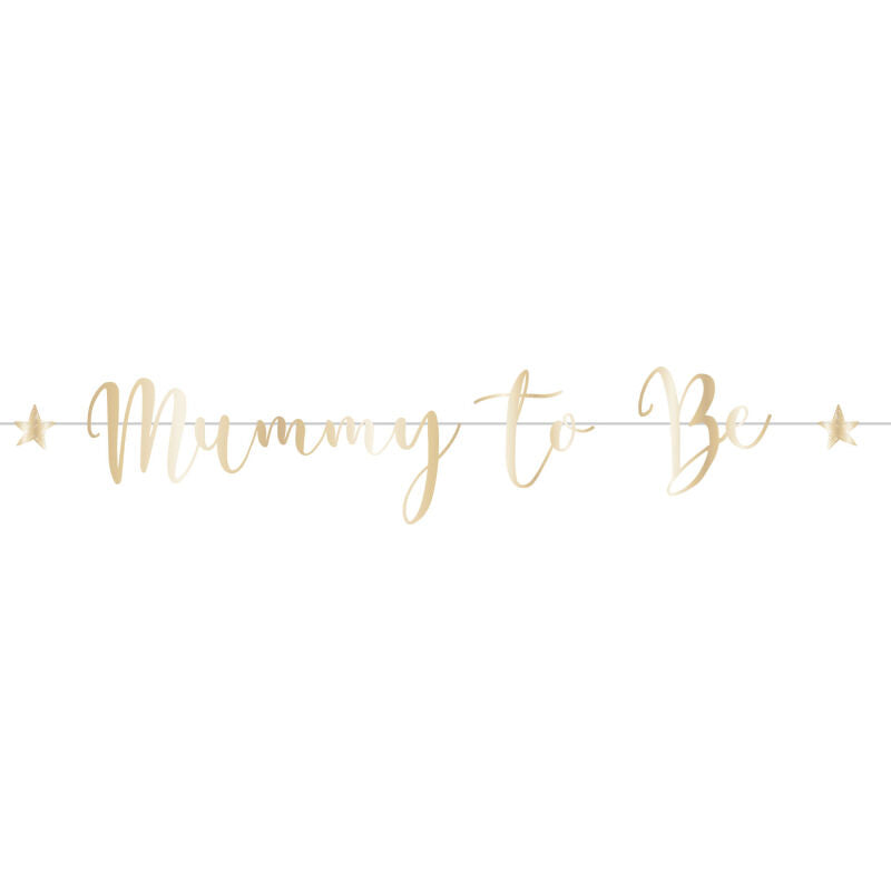 Ready to Pop Mummy to Be Foil Banner - 1.8m