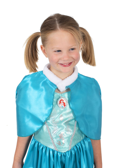 Ariel Little Mermaid Deluxe Winter Cloak Kid's Costume