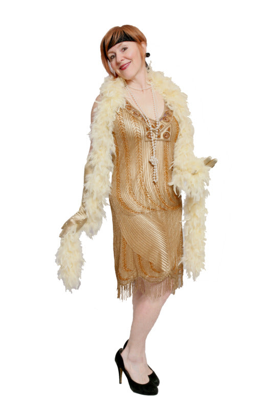 Deluxe Flapper - Gold Isadora Hire Costume*