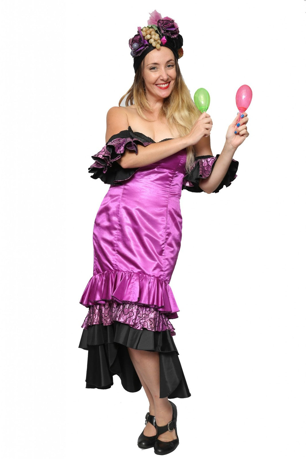 Brazilian Carmen Miranda - Carnivale - Pink Hire Costume*