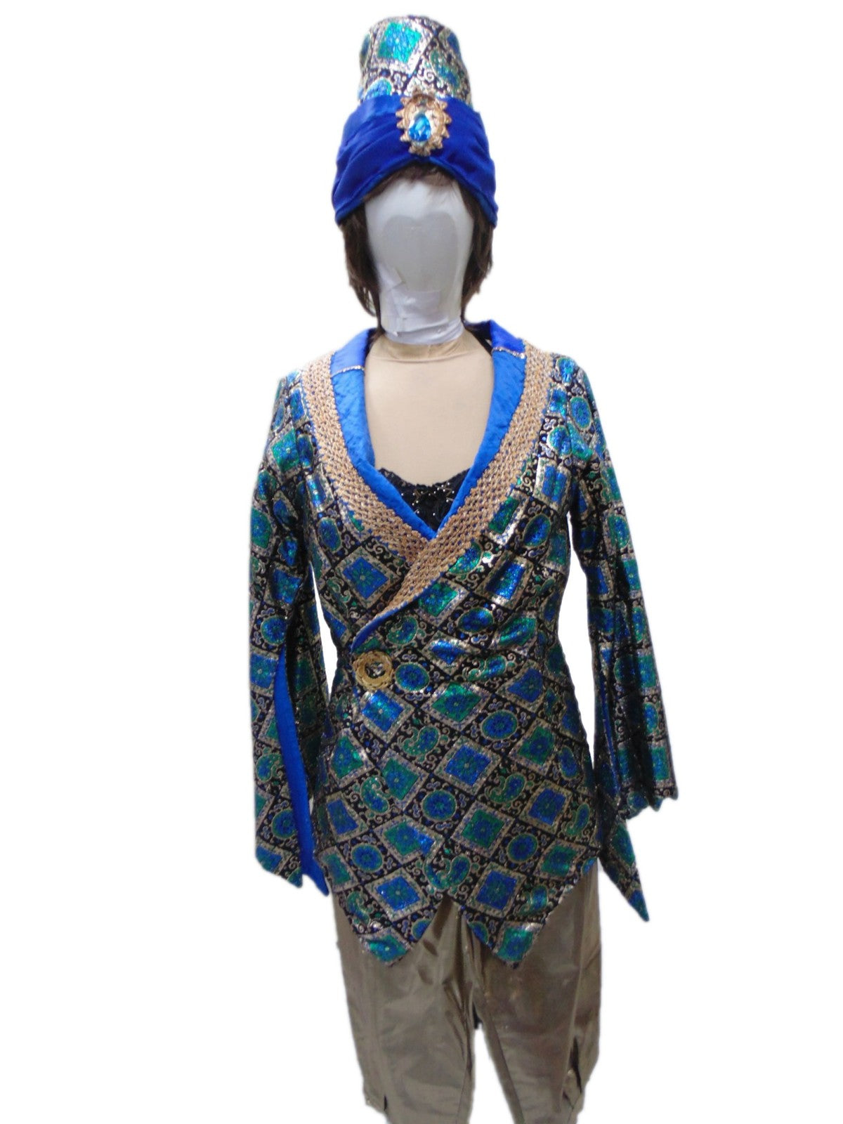 Genie - Green & Blue Hire Costume*