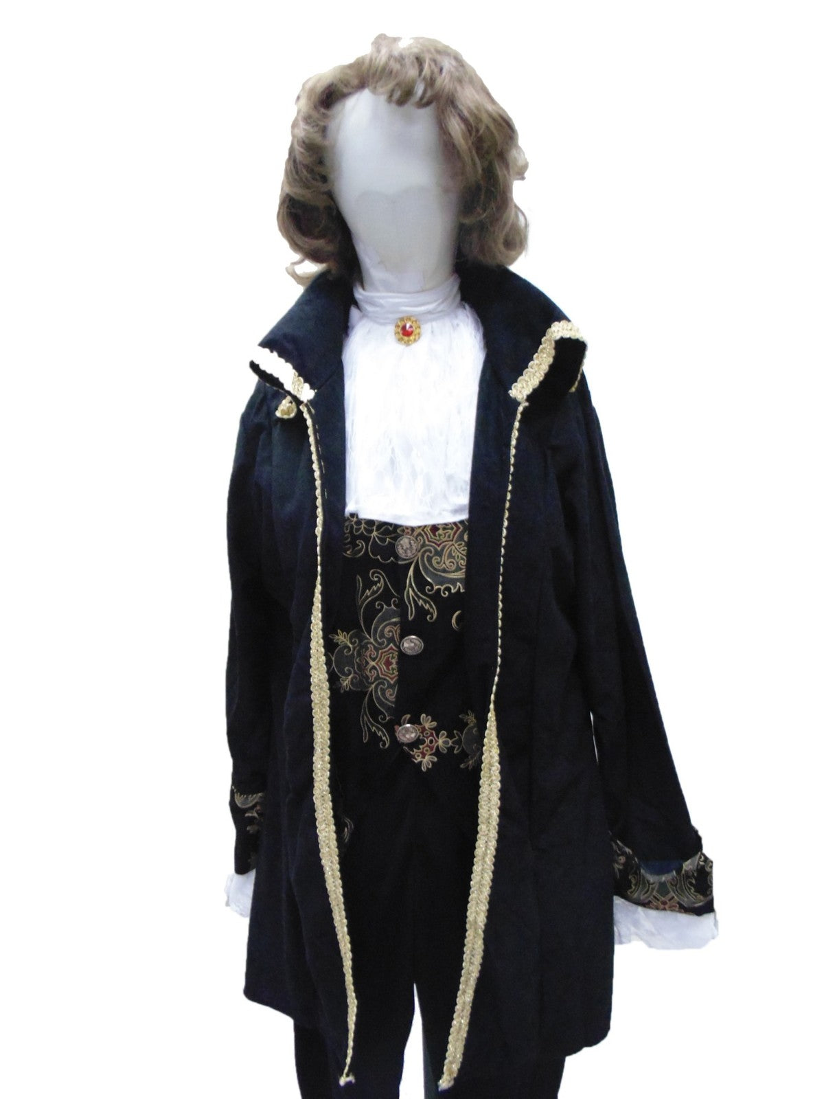 Renaissance Gentleman - Black & Gold Hire Costume*