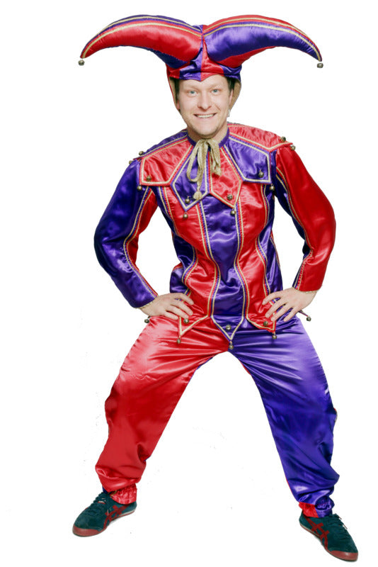 Clown - Medieval Court Jester - Deluxe Hire Costume*