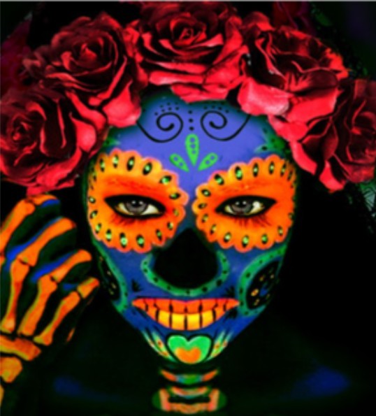 Neon Orange Aqua Face & Body Paint - 30ml, view 3