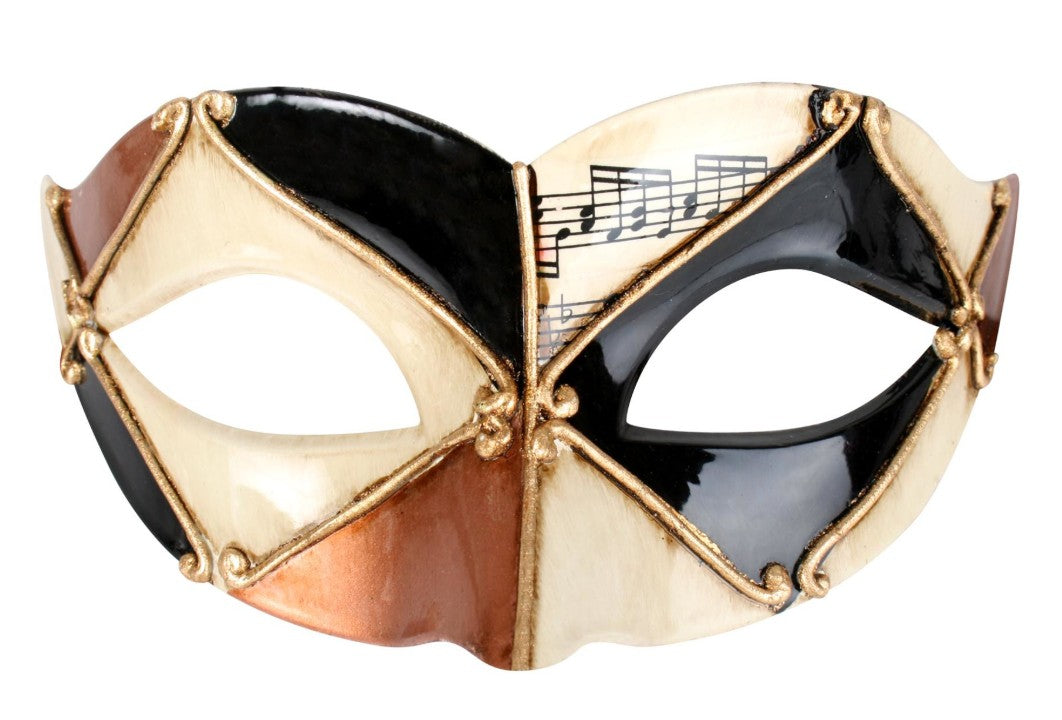 Pietro Masquerade Eye Mask - Gold & Black