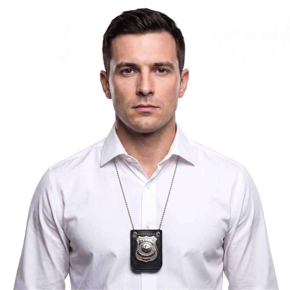 Police Badge on Neck Chain