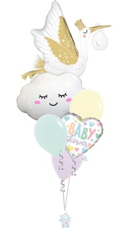Special Delivery Pastel Baby Shower Bouquet