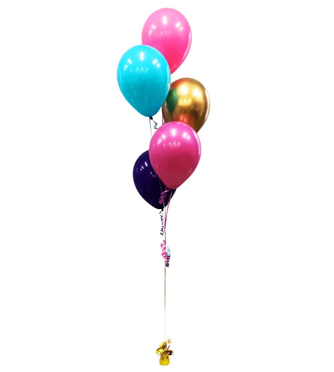 Standard Balloon Bouquet - 5 Staggered
