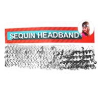 Disco Silver Sequin Headband