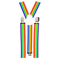 Rainbow Striped Braces