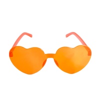 Love Heart Glasses - Orange