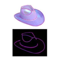 Cowboy Hat - Light-Up Metallic Purple