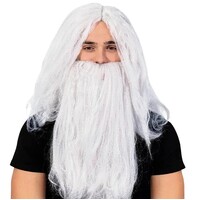 Grey Wizard Wig & Beard