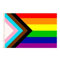 Flag - Rainbow Progress Pride - 1.5m x 90cm