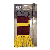 Harry Potter Inspired Scarf, Wand & Glasses Kit