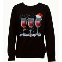 Novelty Christmas Sweater - Wine Time