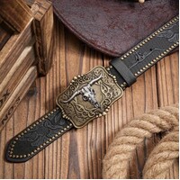 Western Cowboy Belt - Black