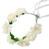 Creamy Flower Head Garland