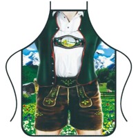 Oktoberfest Lederhosen Print Apron - One Size