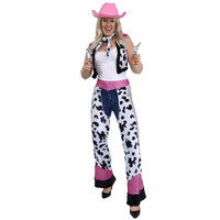 Cowgirl Vest & Chaps Set - One Size Fits Most