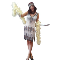 Deluxe Flapper - Creme Vixen Hire Costume*