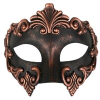 Lorenzo Copper Gold Masquerade Eye Mask